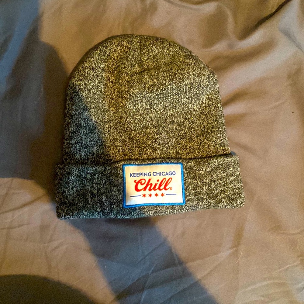 Coors light beanie “keeping Chicago chill”